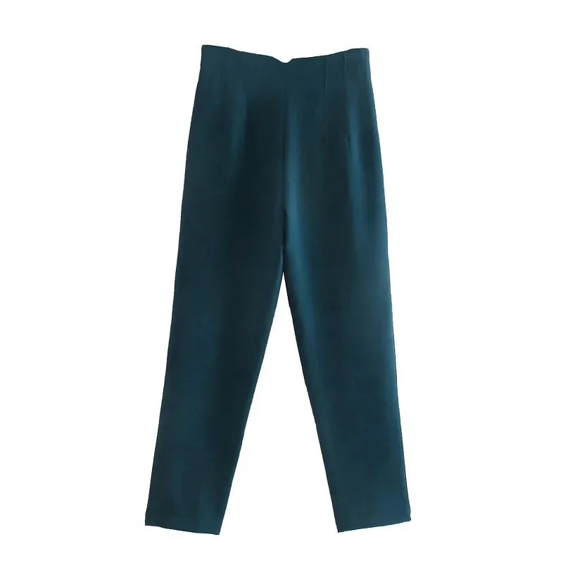 TRAF Mode Kantoorkleding Hoge taille broek voor dames Formele broek Kantooroutfits Kokerbroek Zwart Roze Witte damesbroek