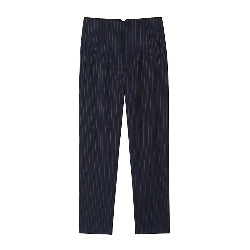 TRAF Mode Kantoorkleding Hoge taille broek voor dames Formele broek Kantooroutfits Kokerbroek Zwart Roze Witte damesbroek